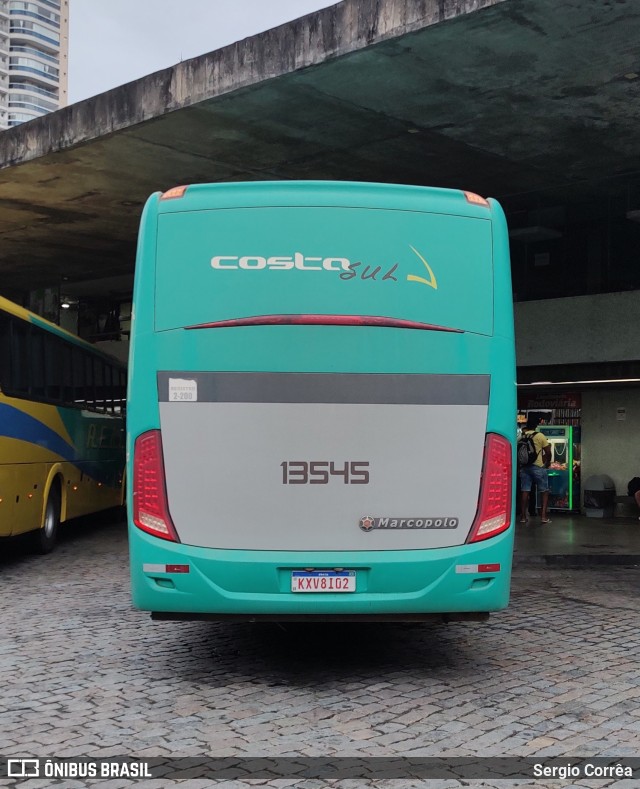 Costa Sul Transportes e Turismo 13545 na cidade de Cachoeiro de Itapemirim, Espírito Santo, Brasil, por Sergio Corrêa. Número da foto: #11178408.