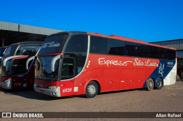 Expresso São Luiz 6920 na cidade de Cuiabá, Mato Grosso, Brasil, por Allan Rafael. ID da foto: 11181080.