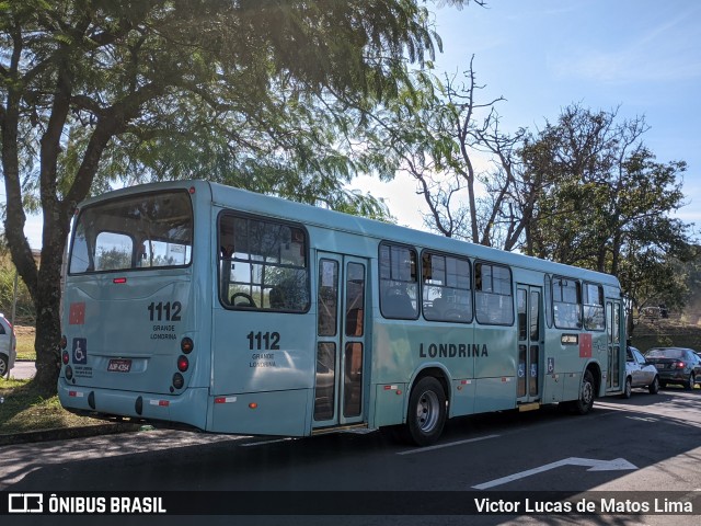 TCGL - Transportes Coletivos Grande Londrina 1112 na cidade de Londrina, Paraná, Brasil, por Victor Lucas de Matos Lima. Número da foto: #11179342.