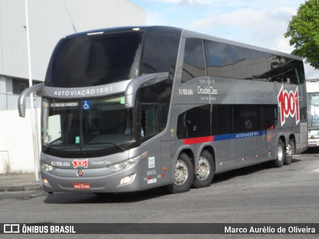 Auto Viação 1001 RJ 108.686 na cidade de Rio de Janeiro, Rio de Janeiro, Brasil, por Marco Aurélio de Oliveira. Número da foto: #11181832.