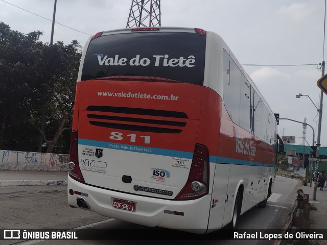 Viação Vale do Tietê 811 na cidade de São Paulo, São Paulo, Brasil, por Rafael Lopes de Oliveira. ID da foto: 11178337.