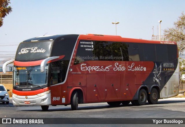 Expresso São Luiz 8040 na cidade de Brasília, Distrito Federal, Brasil, por Ygor Busólogo. Número da foto: #11179971.