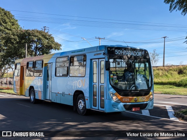 TCGL - Transportes Coletivos Grande Londrina 4524 na cidade de Londrina, Paraná, Brasil, por Victor Lucas de Matos Lima. Número da foto: #11179349.
