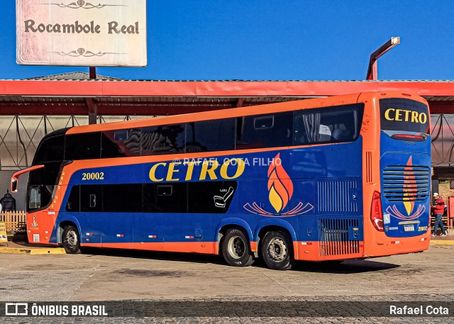 Viação Cetro 20002 na cidade de Estiva, Minas Gerais, Brasil, por Rafael Cota. ID da foto: 11178417.