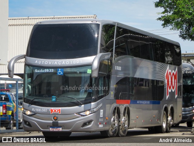Auto Viação 1001 RJ 108.080 na cidade de Rio de Janeiro, Rio de Janeiro, Brasil, por André Almeida. Número da foto: #11178314.