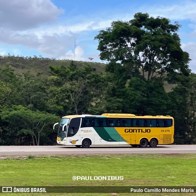 Empresa Gontijo de Transportes 14375 na cidade de Alexânia, Goiás, Brasil, por Paulo Camillo Mendes Maria. ID da foto: 11179451.