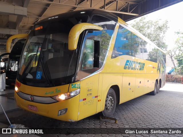 Eucatur - Empresa União Cascavel de Transportes e Turismo 5028 na cidade de Ji-Paraná, Rondônia, Brasil, por Gian Lucas  Santana Zardo. Número da foto: #11178478.