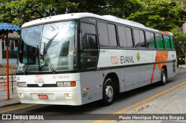 Evanil Transportes e Turismo RJ 132.002 na cidade de Volta Redonda, Rio de Janeiro, Brasil, por Paulo Henrique Pereira Borges. ID da foto: 11184623.