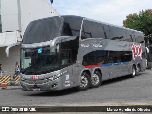 Auto Viação 1001 RJ 108.1128 na cidade de Rio de Janeiro, Rio de Janeiro, Brasil, por Marco Aurélio de Oliveira. ID da foto: 11181853.