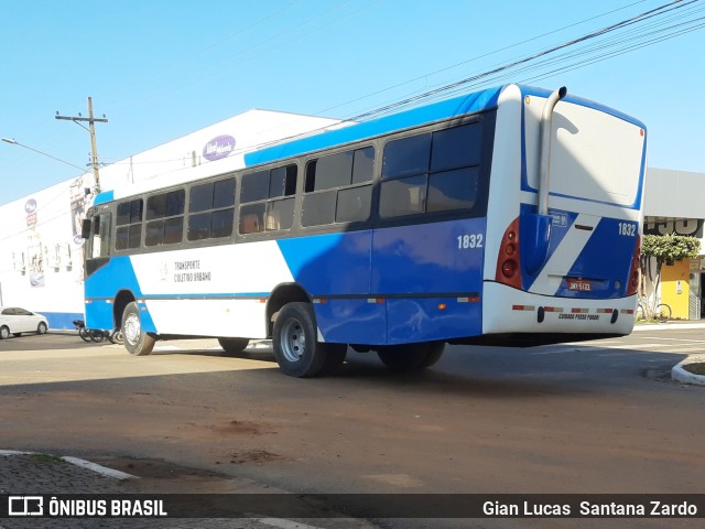 Transvida Transporte Coletivo 1832 na cidade de Ji-Paraná, Rondônia, Brasil, por Gian Lucas  Santana Zardo. ID da foto: 11184768.