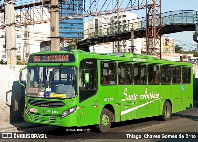 Transportes Santo Antônio DC 3.150 na cidade de Duque de Caxias, Rio de Janeiro, Brasil, por Thiago  Chaves Gomes de Brito. Número da foto: #11184679.