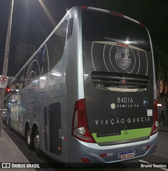 Viação Garcia 84016 na cidade de Belo Horizonte, Minas Gerais, Brasil, por Bruno Santos. Número da foto: #11183291.