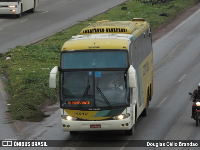 Empresa Gontijo de Transportes 14540 na cidade de Belo Horizonte, Minas Gerais, Brasil, por Douglas Célio Brandao. ID da foto: 11183109.