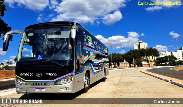 Higer KLQ111HYAEV na cidade de Goiânia, Goiás, Brasil, por Carlos Júnior. ID da foto: 11182784.