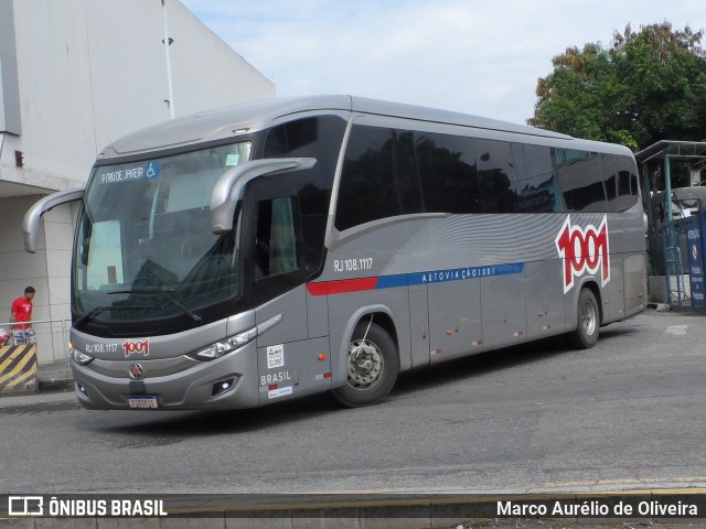Auto Viação 1001 RJ 108.1117 na cidade de Rio de Janeiro, Rio de Janeiro, Brasil, por Marco Aurélio de Oliveira. Número da foto: #11182005.