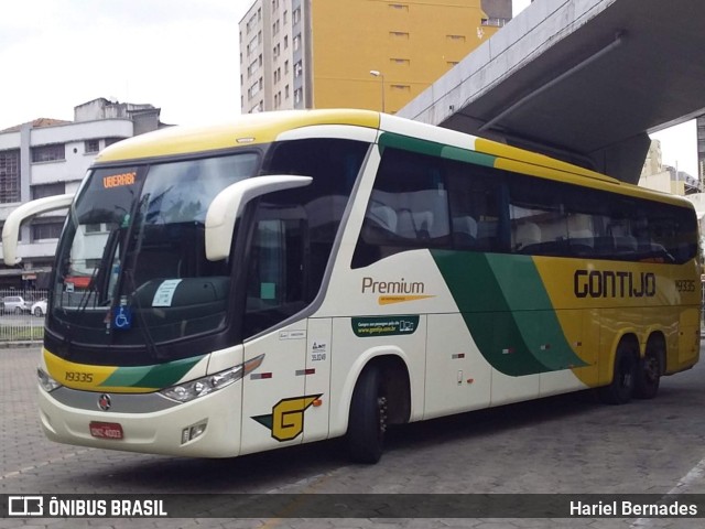 Empresa Gontijo de Transportes 19335 na cidade de Belo Horizonte, Minas Gerais, Brasil, por Hariel Bernades. ID da foto: 11183399.