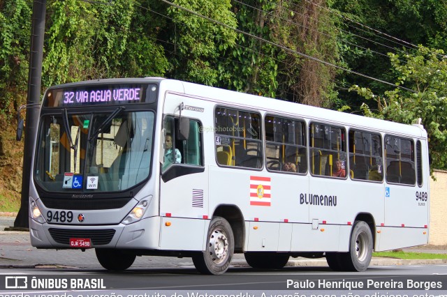 BluMob - Concessionária de Transporte Urbano de Blumenau 9489 na cidade de Blumenau, Santa Catarina, Brasil, por Paulo Henrique Pereira Borges. Número da foto: #11184581.
