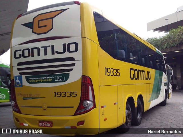 Empresa Gontijo de Transportes 19335 na cidade de Belo Horizonte, Minas Gerais, Brasil, por Hariel Bernades. ID da foto: 11183455.