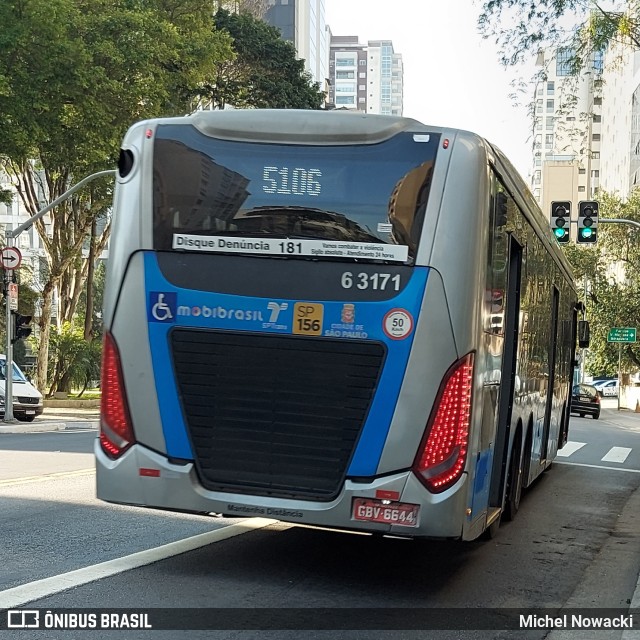 Viação Paratodos > São Jorge > Metropolitana São Paulo > Mobibrasil 6 3171 na cidade de São Paulo, São Paulo, Brasil, por Michel Nowacki. ID da foto: 11184304.