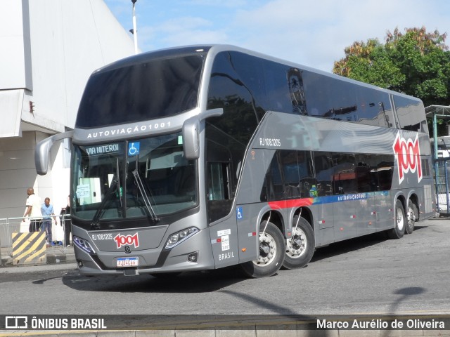 Auto Viação 1001 RJ 108.1205 na cidade de Rio de Janeiro, Rio de Janeiro, Brasil, por Marco Aurélio de Oliveira. Número da foto: #11181897.