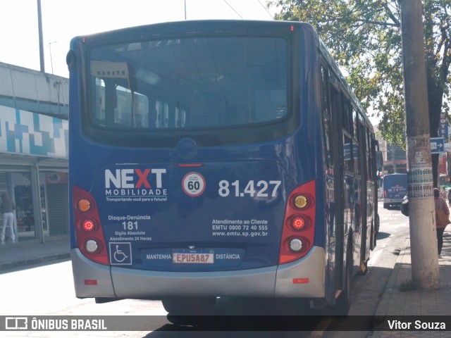 Next Mobilidade - ABC Sistema de Transporte 81.427 na cidade de Santo André, São Paulo, Brasil, por Vitor Souza. Número da foto: #11183792.