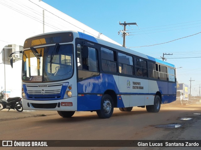 Transvida Transporte Coletivo 1832 na cidade de Ji-Paraná, Rondônia, Brasil, por Gian Lucas  Santana Zardo. ID da foto: 11184772.