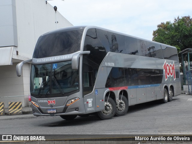 Auto Viação 1001 RJ 108.1208 na cidade de Rio de Janeiro, Rio de Janeiro, Brasil, por Marco Aurélio de Oliveira. ID da foto: 11181925.