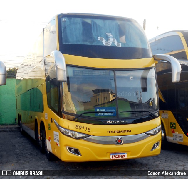 Viação Itapemirim 50116 na cidade de Rio de Janeiro, Rio de Janeiro, Brasil, por Edson Alexandree. ID da foto: 11184314.