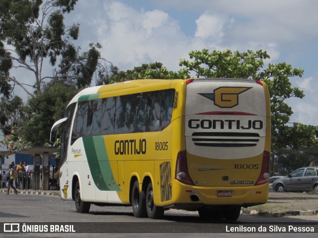 Empresa Gontijo de Transportes 18005 na cidade de Caruaru, Pernambuco, Brasil, por Lenilson da Silva Pessoa. ID da foto: 11184371.