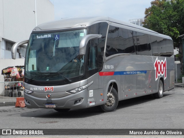 Auto Viação 1001 RJ 108.1124 na cidade de Rio de Janeiro, Rio de Janeiro, Brasil, por Marco Aurélio de Oliveira. Número da foto: #11182013.