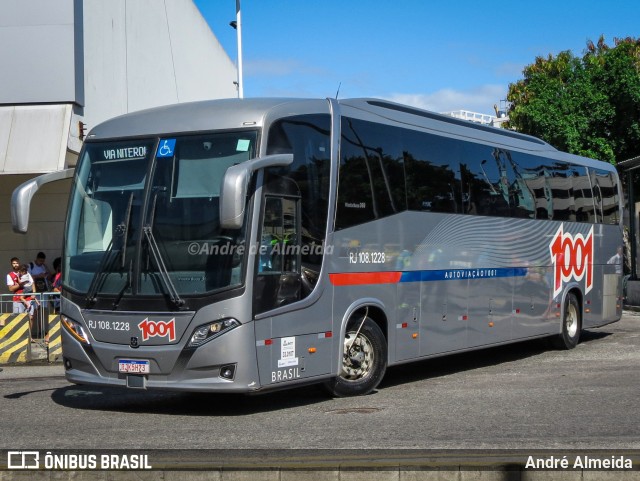 Auto Viação 1001 RJ 108.1228 na cidade de Rio de Janeiro, Rio de Janeiro, Brasil, por André Almeida. ID da foto: 11243112.