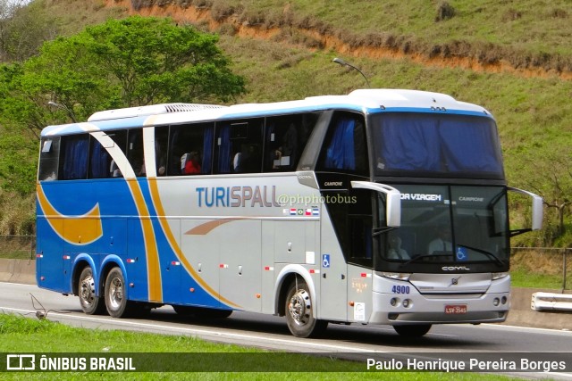 Turispall Transporte e Turismo 4900 na cidade de Piraí, Rio de Janeiro, Brasil, por Paulo Henrique Pereira Borges. Número da foto: #11244267.