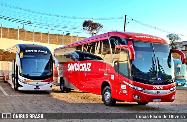 Viação Santa Cruz 27620 na cidade de Alfenas, Minas Gerais, Brasil, por Lucas Elson de Oliveira. ID da foto: 11244655.