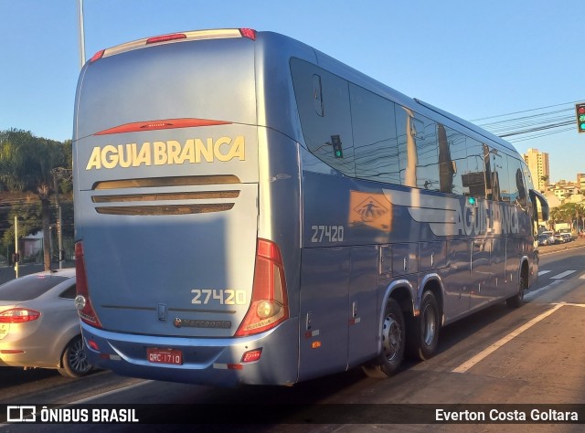 Viação Águia Branca 27420 na cidade de Cariacica, Espírito Santo, Brasil, por Everton Costa Goltara. Número da foto: #11244324.