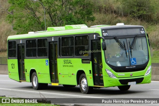 SOGAL - Sociedade de Ônibus Gaúcha Ltda. 121 na cidade de Piraí, Rio de Janeiro, Brasil, por Paulo Henrique Pereira Borges. Número da foto: #11244291.