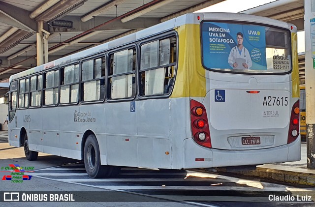 Transportes Vila Isabel A27615 na cidade de Rio de Janeiro, Rio de Janeiro, Brasil, por Claudio Luiz. Número da foto: #11245268.