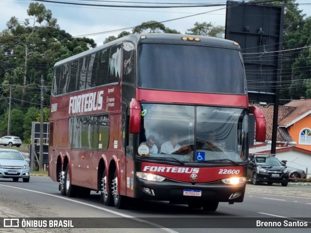 ForteBus Turismo 22600 na cidade de Canela, Rio Grande do Sul, Brasil, por Brenno Santos. ID da foto: 11245223.