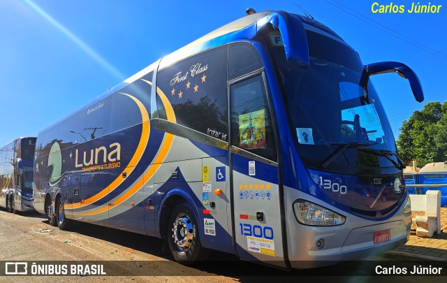 Luna Transporte e Turismo 1300 na cidade de Trindade, Goiás, Brasil, por Carlos Júnior. ID da foto: 11268943.