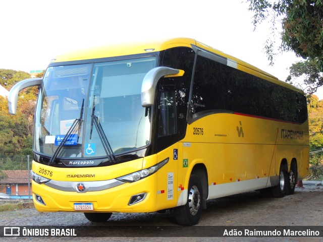 Viação Nova Itapemirim 20576 na cidade de Belo Horizonte, Minas Gerais, Brasil, por Adão Raimundo Marcelino. Número da foto: #11268955.