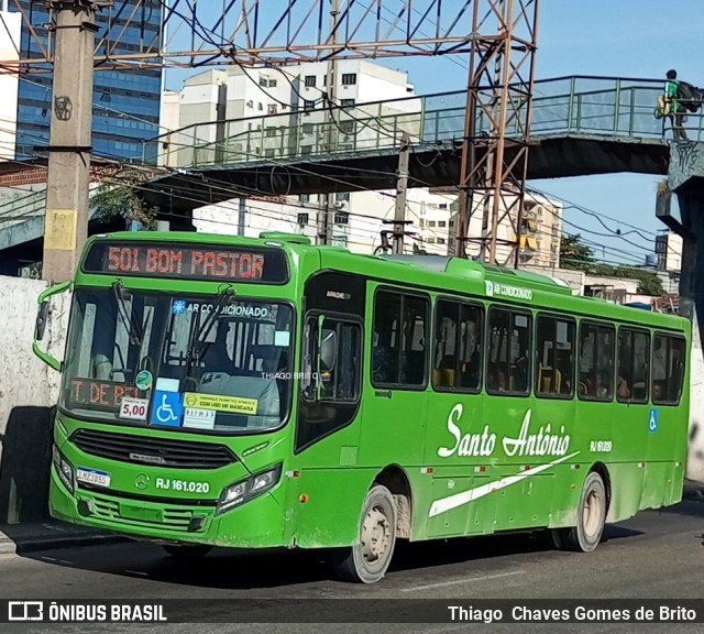 Transportes Santo Antônio RJ 161.020 na cidade de Duque de Caxias, Rio de Janeiro, Brasil, por Thiago  Chaves Gomes de Brito. ID da foto: 11268727.