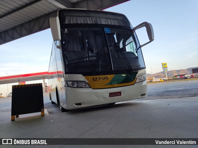 Empresa Gontijo de Transportes 12795 na cidade de Estiva, Minas Gerais, Brasil, por Vanderci Valentim. ID da foto: 11268165.