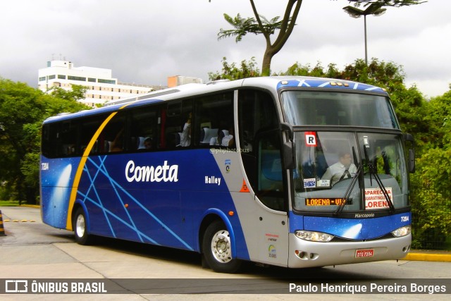 Viação Cometa 7204 na cidade de São Paulo, São Paulo, Brasil, por Paulo Henrique Pereira Borges. ID da foto: 11267697.