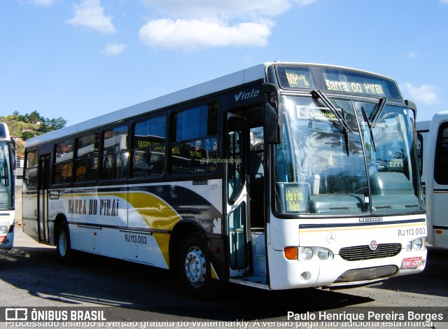 Viação Barra do Piraí Turismo RJ 113.003 na cidade de Barra do Piraí, Rio de Janeiro, Brasil, por Paulo Henrique Pereira Borges. Número da foto: #11267798.