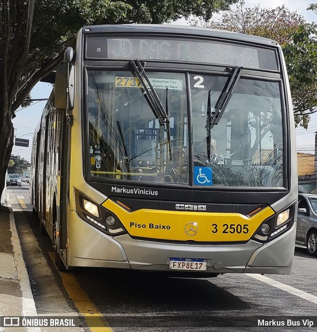 Viação Metrópole Paulista Zona Leste 3 2505 em São Paulo por Markus Bus Vip ID11266737 Viação Metrópole Paulista Zona Leste 3 2505 em São Paulo por Markus Bus Vip ID11266737
