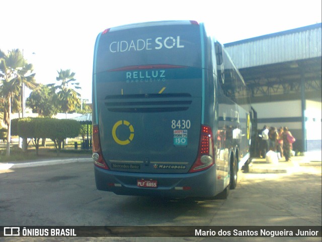 Viação Cidade Sol 8430 na cidade de Piritiba, Bahia, Brasil, por Mario dos Santos Nogueira Junior. ID da foto: 11266511.