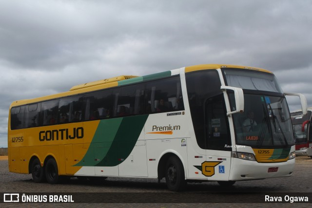 Empresa Gontijo de Transportes 12755 na cidade de Vitória da Conquista, Bahia, Brasil, por Rava Ogawa. ID da foto: 11267012.