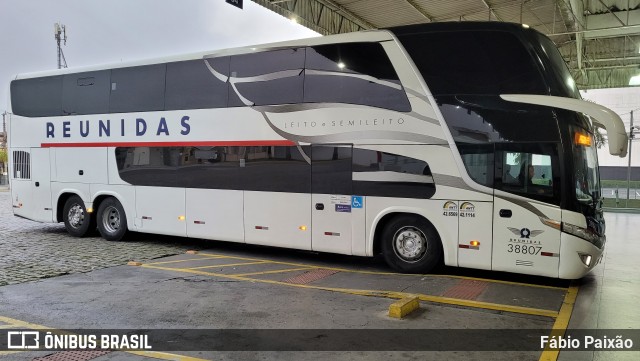 Reunidas Transportes Coletivos 38807 na cidade de Balneário Camboriú, Santa Catarina, Brasil, por Fábio Paixão. Número da foto: #11267457.