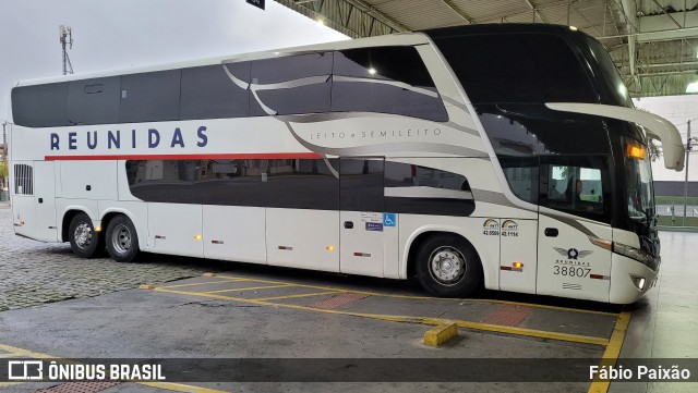 Reunidas Transportes Coletivos 38807 na cidade de Balneário Camboriú, Santa Catarina, Brasil, por Fábio Paixão. ID da foto: 11267457.