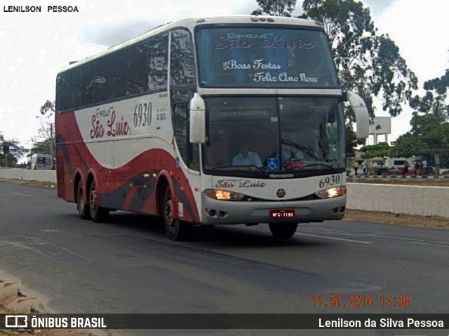 Expresso São Luiz 6930 na cidade de Caruaru, Pernambuco, Brasil, por Lenilson da Silva Pessoa. ID da foto: 11267387.