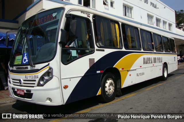 Viação Barra do Piraí Turismo RJ 113.004 na cidade de Barra do Piraí, Rio de Janeiro, Brasil, por Paulo Henrique Pereira Borges. Número da foto: #11267833.